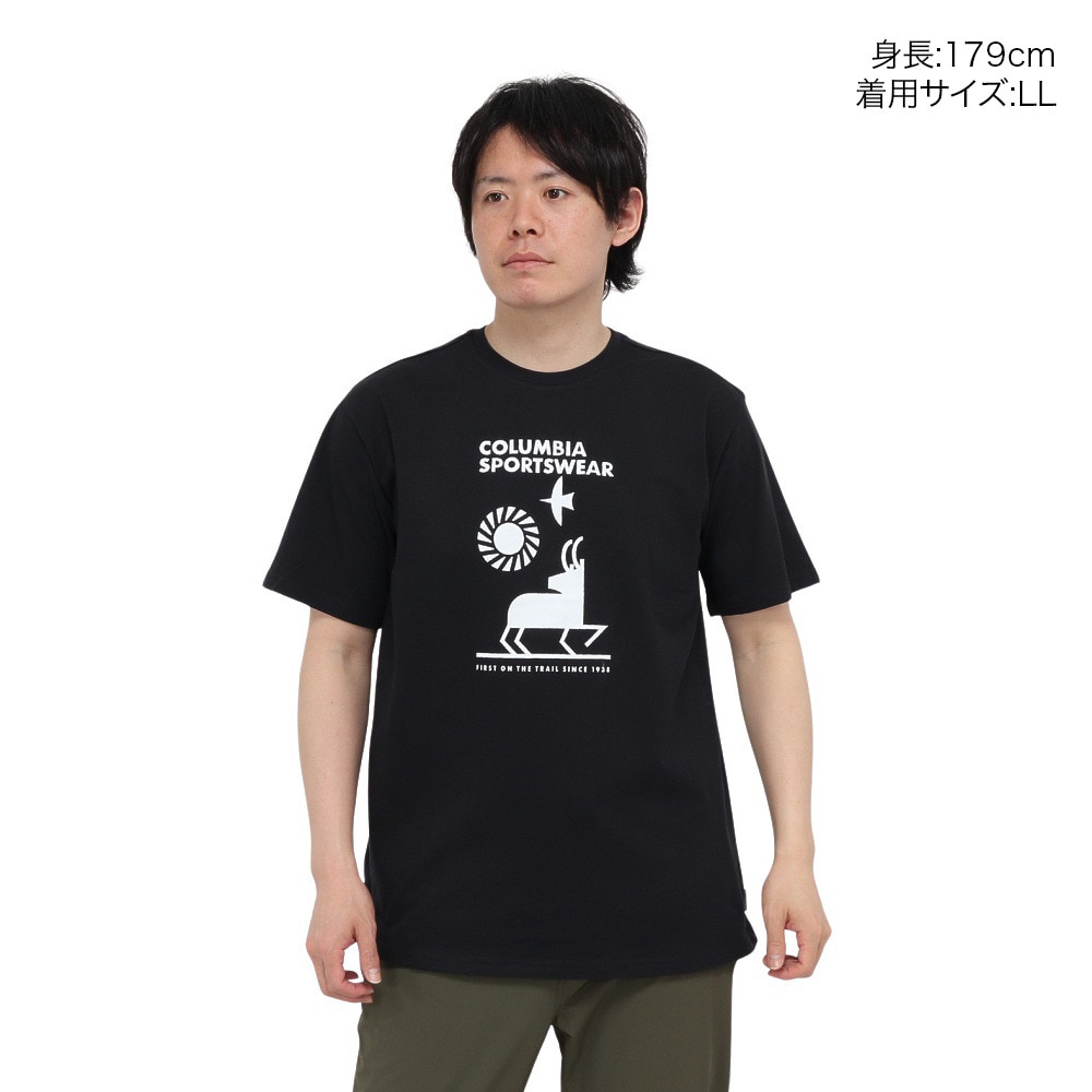 コロンビア（Columbia）（メンズ）半袖Tシャツ EXPLORERS CANYON AE2306 012 ブラック