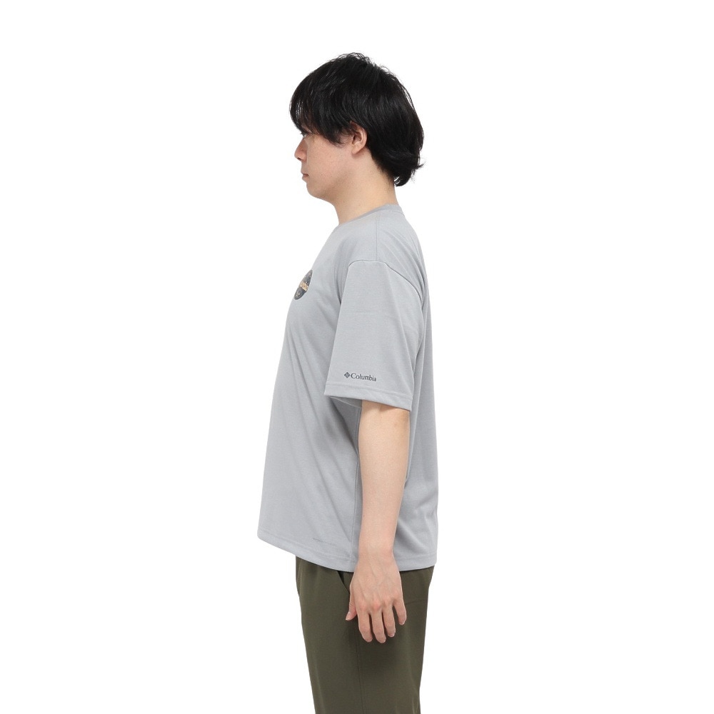 コロンビア（Columbia）（メンズ）半袖Tシャツ CEDER TRAIL グラフィック AE5759 039 グレー