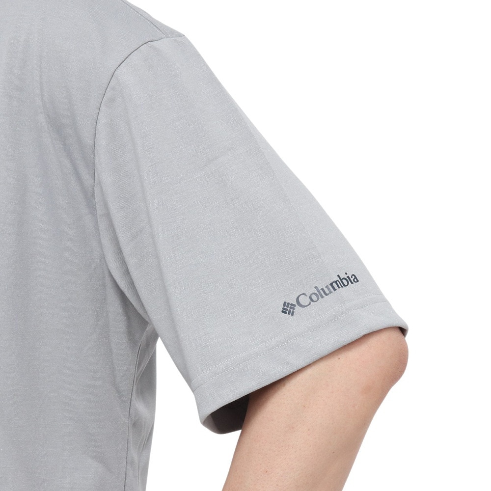 コロンビア（Columbia）（メンズ）半袖Tシャツ CEDER TRAIL グラフィック AE5759 039 グレー