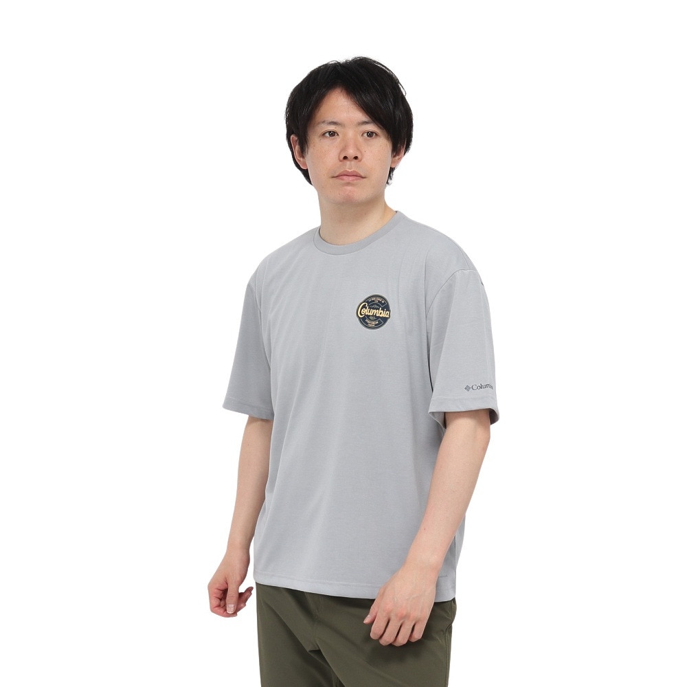 コロンビア（Columbia）（メンズ）半袖Tシャツ CEDER TRAIL グラフィック AE5759 039 グレー