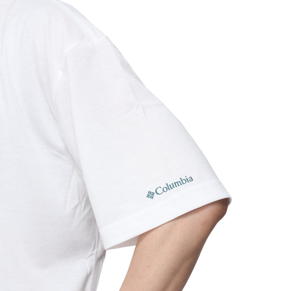 コロンビア（Columbia）（メンズ）半袖Tシャツ CEDER TRAIL グラフィック AE5759 100 ホワイト