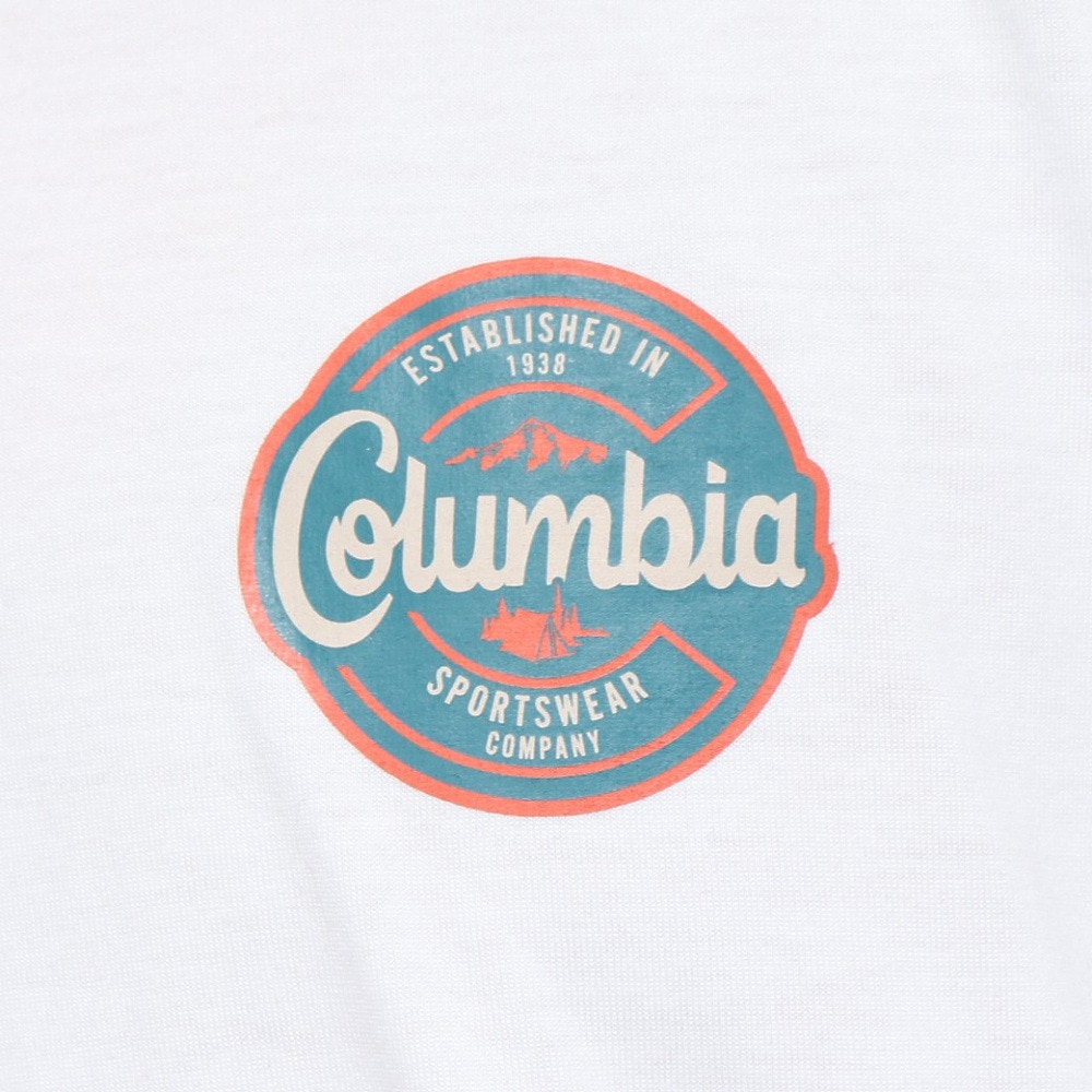 コロンビア（Columbia）（メンズ）半袖Tシャツ CEDER TRAIL グラフィック AE5759 100 ホワイト
