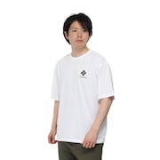 (メンズ)半袖Tシャツ CEDER TRAIL グラフィック AE5759 101 ホワイト