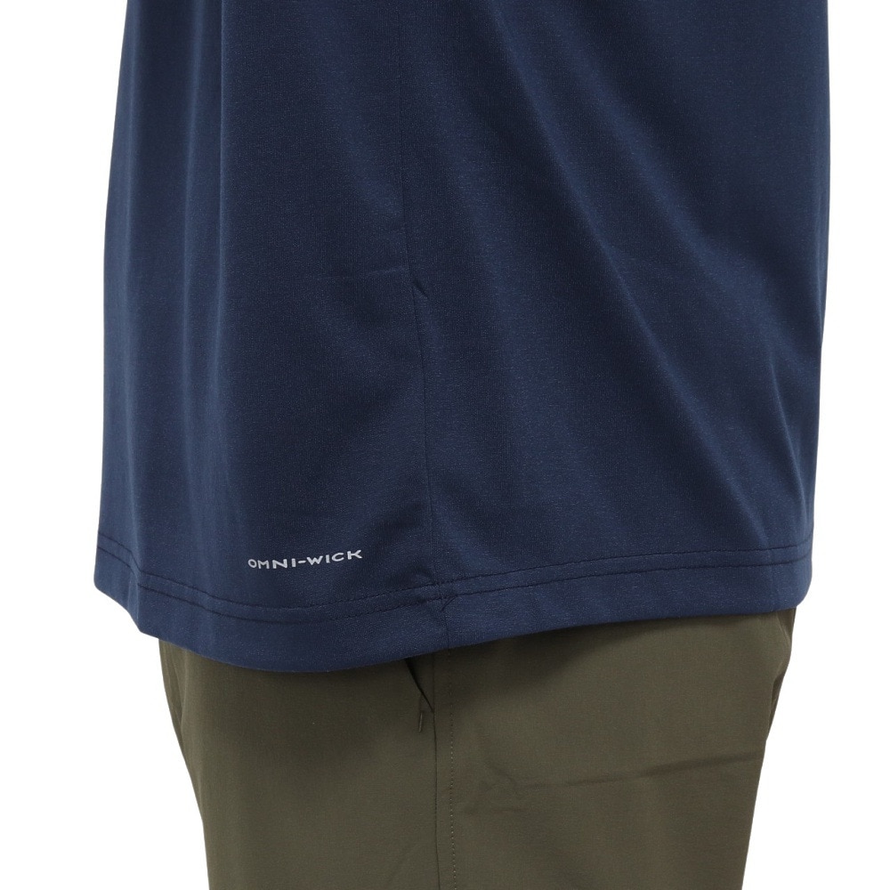コロンビア（Columbia）（メンズ）半袖Tシャツ CEDER TRAIL グラフィック AE5759 464 ネイビー