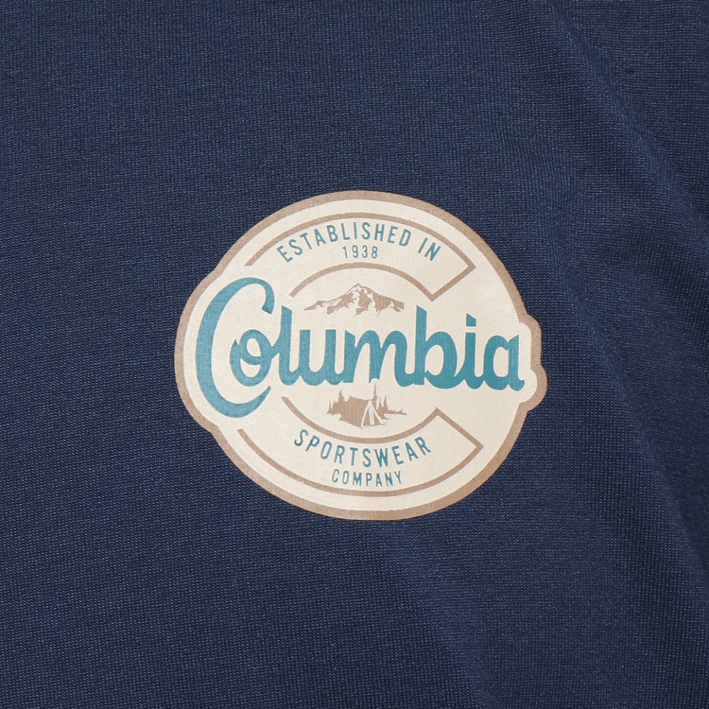 コロンビア（Columbia）（メンズ）半袖Tシャツ CEDER TRAIL グラフィック AE5759 464 ネイビー