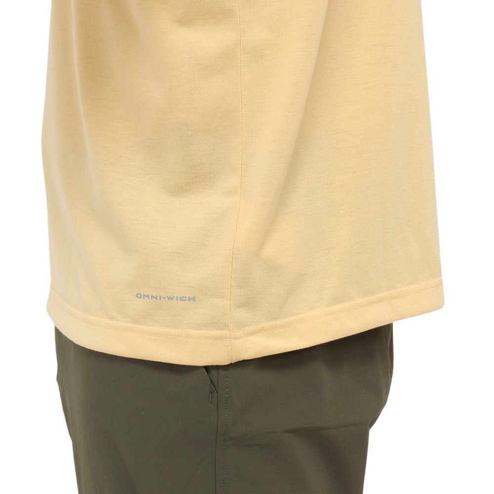 コロンビア（Columbia）（メンズ）半袖Tシャツ CEDER TRAIL グラフィック AE5759 715 イエロー