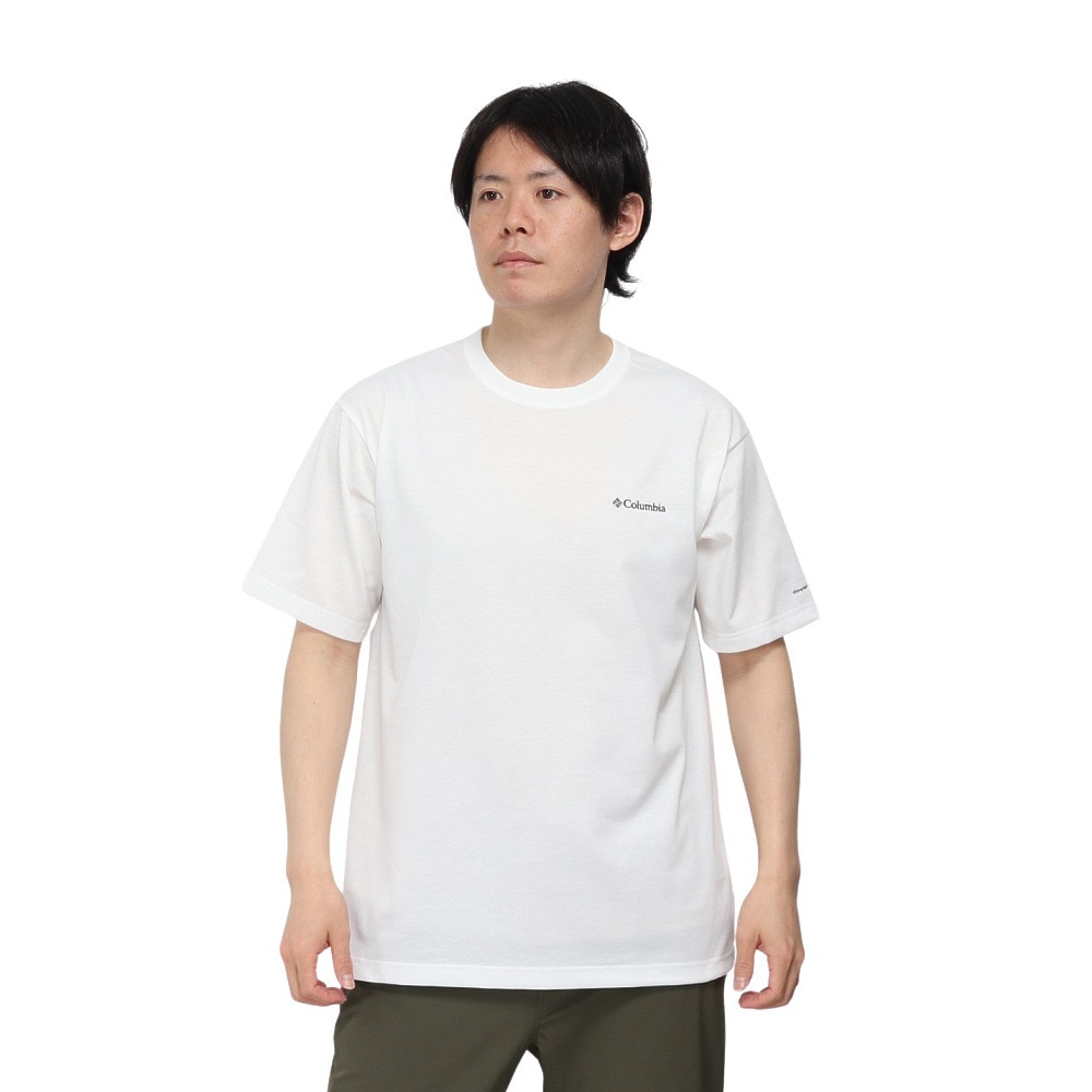 コロンビア（Columbia）（メンズ）HARBOR TO VALLEY グラフィック 半袖Tシャツ PM0728 125 ホワイト