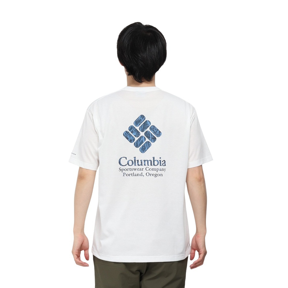 コロンビア（Columbia）（メンズ）HARBOR TO VALLEY グラフィック 半袖Tシャツ PM0728 125 ホワイト