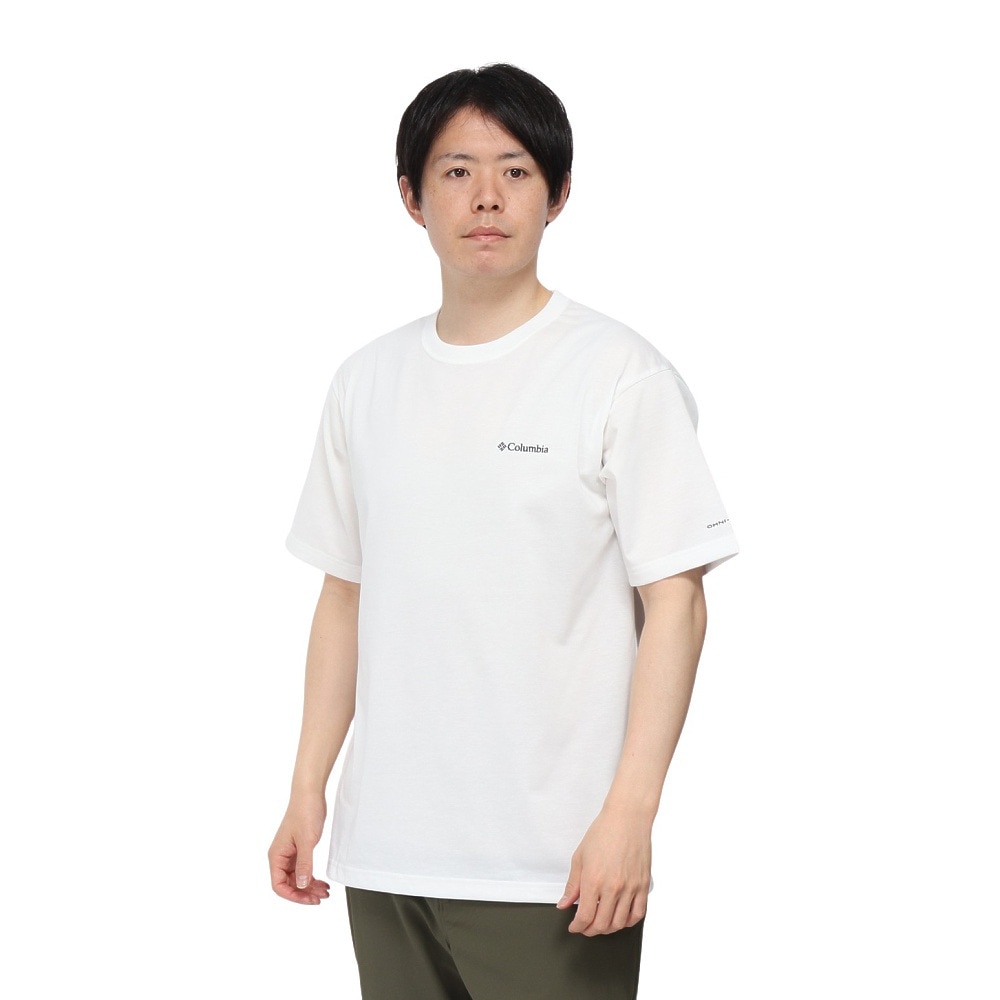 コロンビア（Columbia）（メンズ）HARBOR TO VALLEY グラフィック 半袖Tシャツ PM0728 125 ホワイト