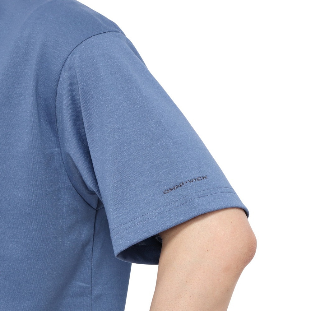 コロンビア（Columbia）（メンズ）HARBOR TO VALLEY グラフィック 半袖Tシャツ PM0728 456 ブルーグレー
