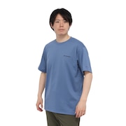 (メンズ)HARBOR TO VALLEY グラフィック 半袖Tシャツ PM0728 456 ブルーグレー