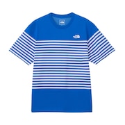 (メンズ)半袖Tシャツ ショートスリーブパネルボーダーティー NT32406 HB ブルー