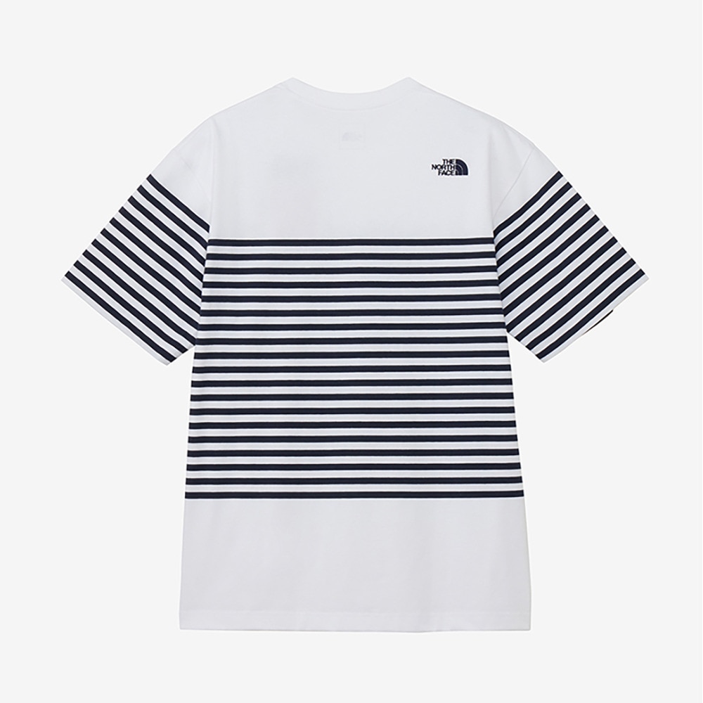 ザ・ノース・フェイス（THE NORTH FACE）（メンズ）半袖Tシャツ ショートスリーブパネルボーダーティー NT32406 W2 ホワイト