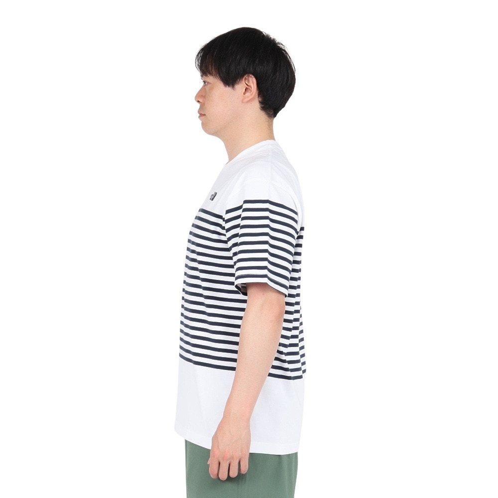ザ・ノース・フェイス（THE NORTH FACE）（メンズ）半袖Tシャツ ショートスリーブパネルボーダーティー NT32406 W2 ホワイト