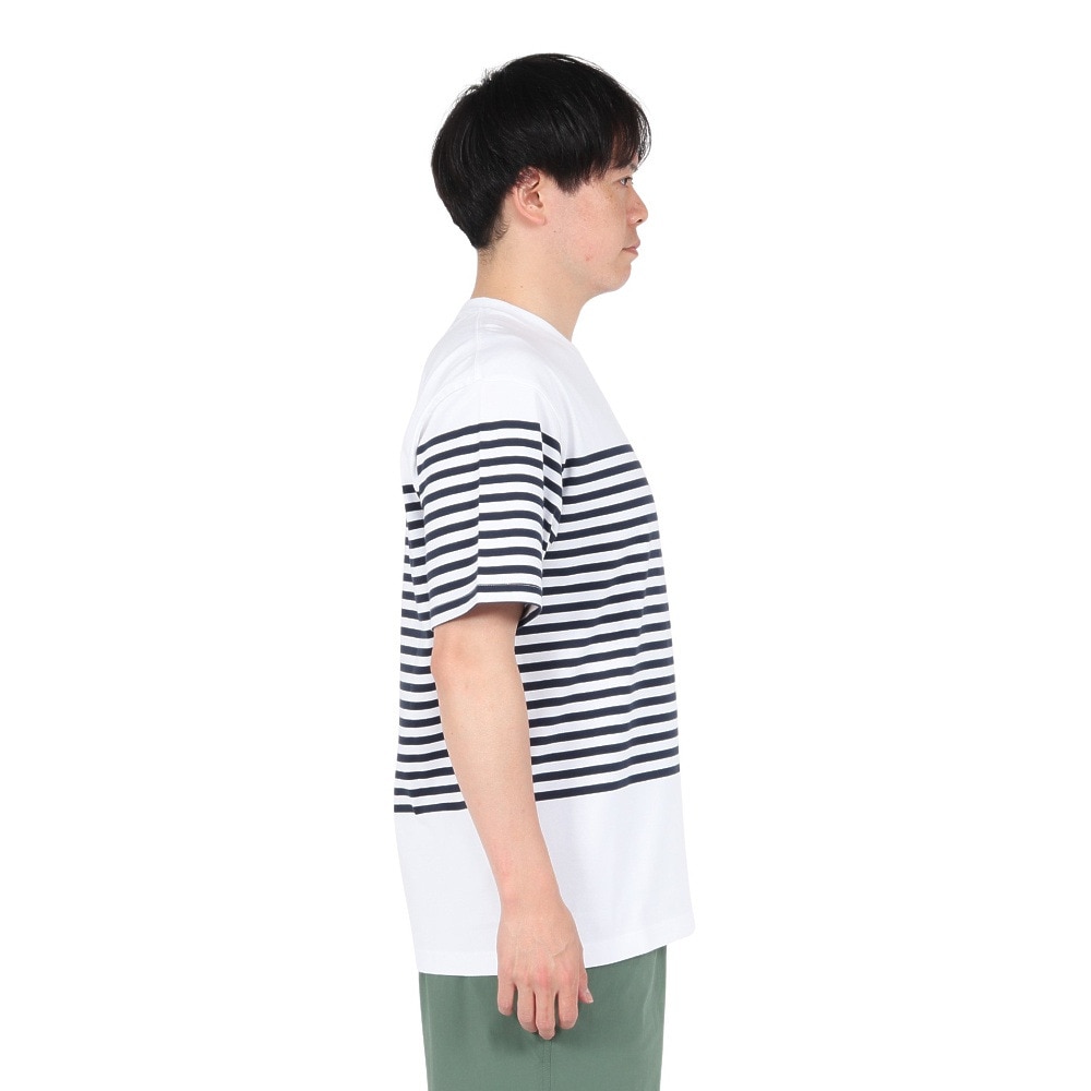 ザ・ノース・フェイス（THE NORTH FACE）（メンズ）半袖Tシャツ ショートスリーブパネルボーダーティー NT32406 W2 ホワイト
