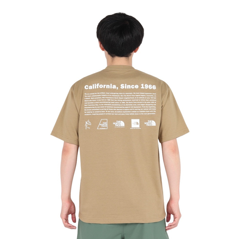 ザ・ノース・フェイス（THE NORTH FACE）（メンズ）半袖Tシャツ ショートスリーブヒストリカルロゴティー NT32407 CK カーキ