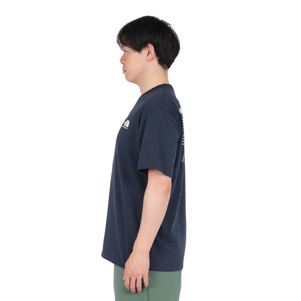 ザ・ノース・フェイス（THE NORTH FACE）（メンズ）半袖Tシャツ ショートスリーブヒストリカルロゴティー NT32407 UN ネイビー