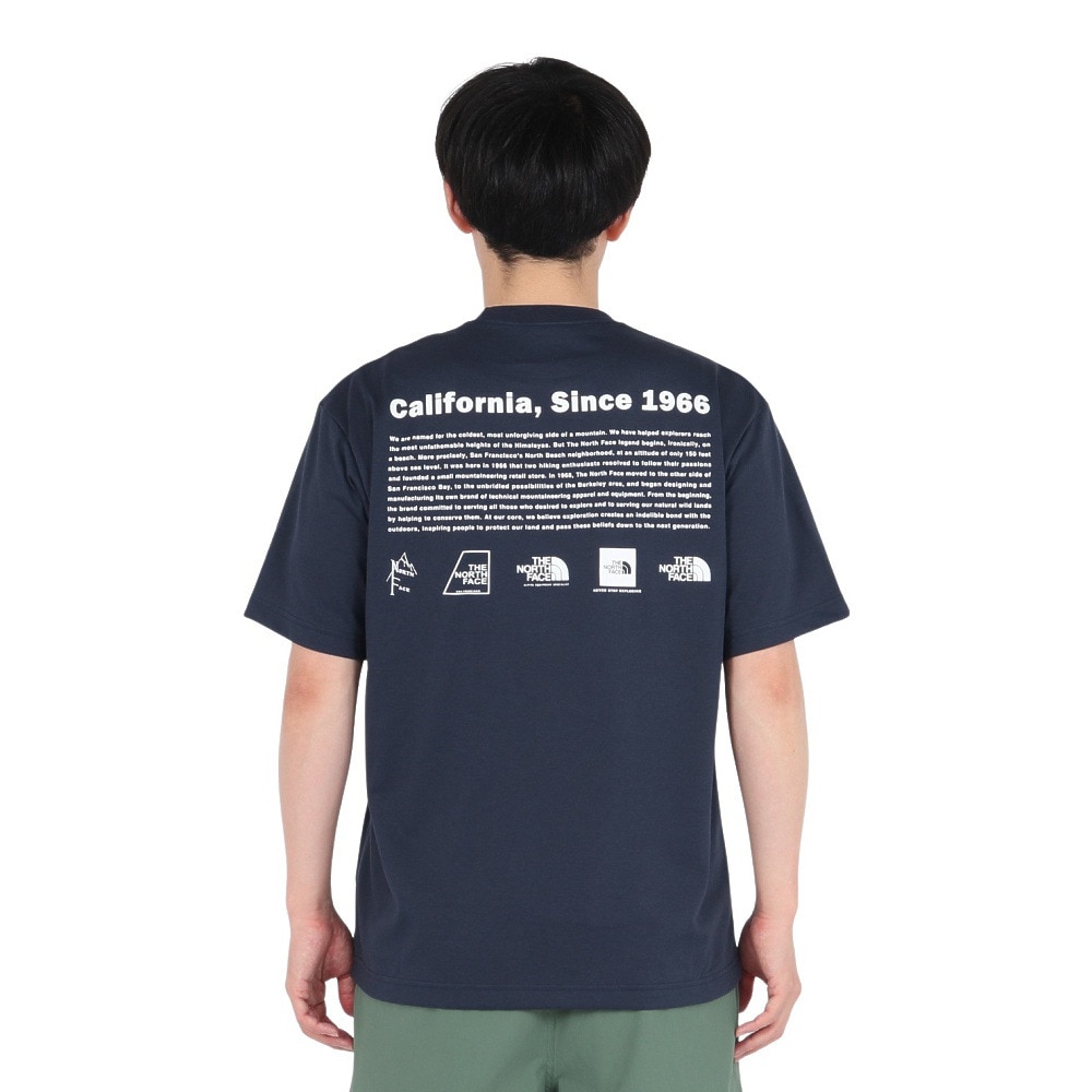 ザ・ノース・フェイス（THE NORTH FACE）（メンズ）半袖Tシャツ ショートスリーブヒストリカルロゴティー NT32407 UN ネイビー