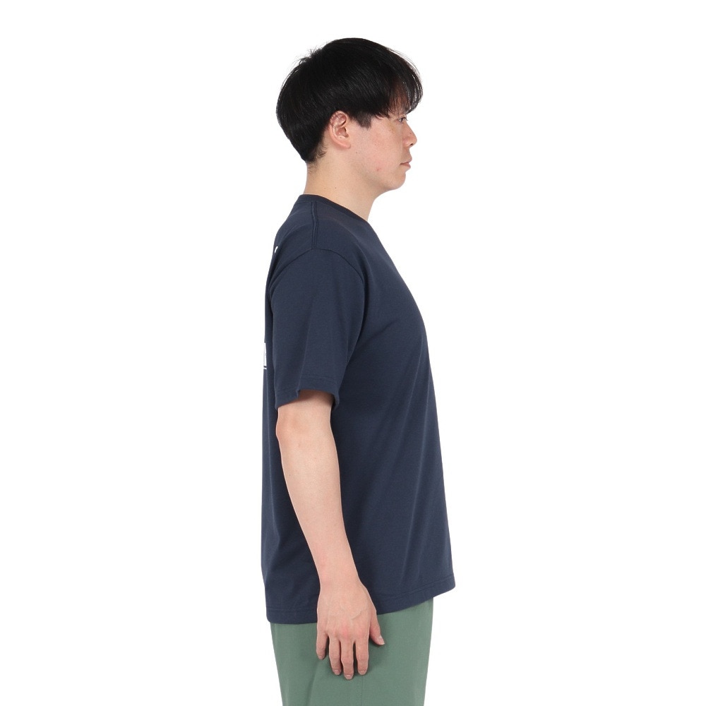 ザ・ノース・フェイス（THE NORTH FACE）（メンズ）半袖Tシャツ ショートスリーブヒストリカルロゴティー NT32407 UN ネイビー