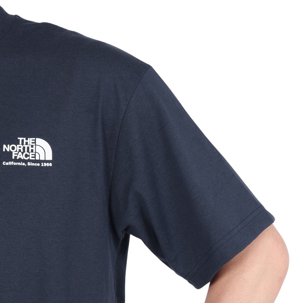 ザ・ノース・フェイス（THE NORTH FACE）（メンズ）半袖Tシャツ ショートスリーブヒストリカルロゴティー NT32407 UN ネイビー