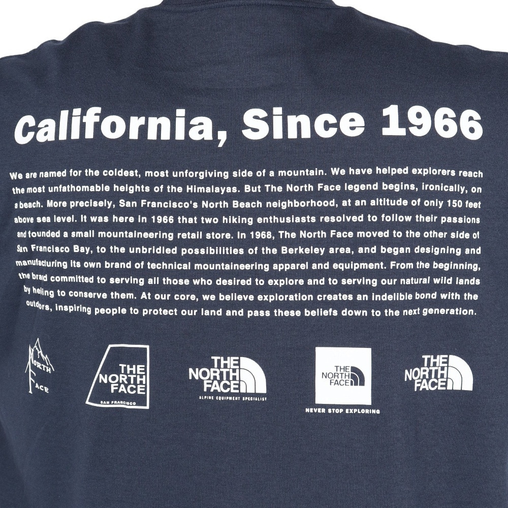 ザ・ノース・フェイス（THE NORTH FACE）（メンズ）半袖Tシャツ ショートスリーブヒストリカルロゴティー NT32407 UN ネイビー