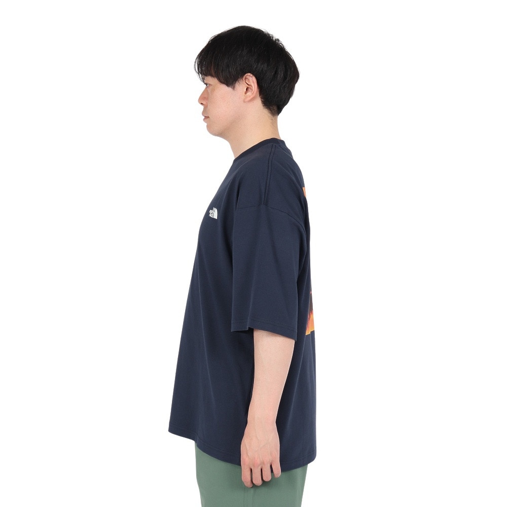 ザ・ノース・フェイス（THE NORTH FACE）（メンズ、レディース）半袖Tシャツ ショートスリーブヨセミテシーナリーティー NT32436 UN ネイビー