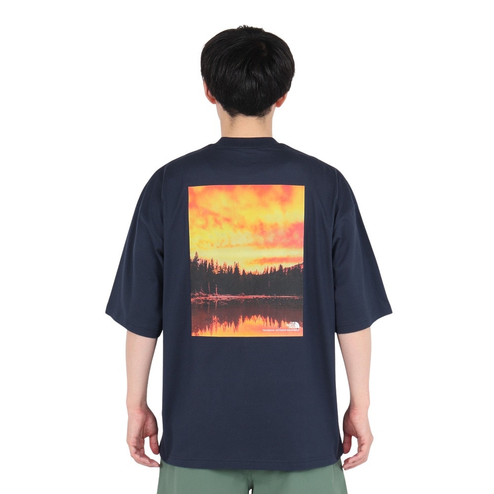 ザ・ノース・フェイス（THE NORTH FACE）（メンズ、レディース）半袖Tシャツ ショートスリーブヨセミテシーナリーティー NT32436 UN ネイビー