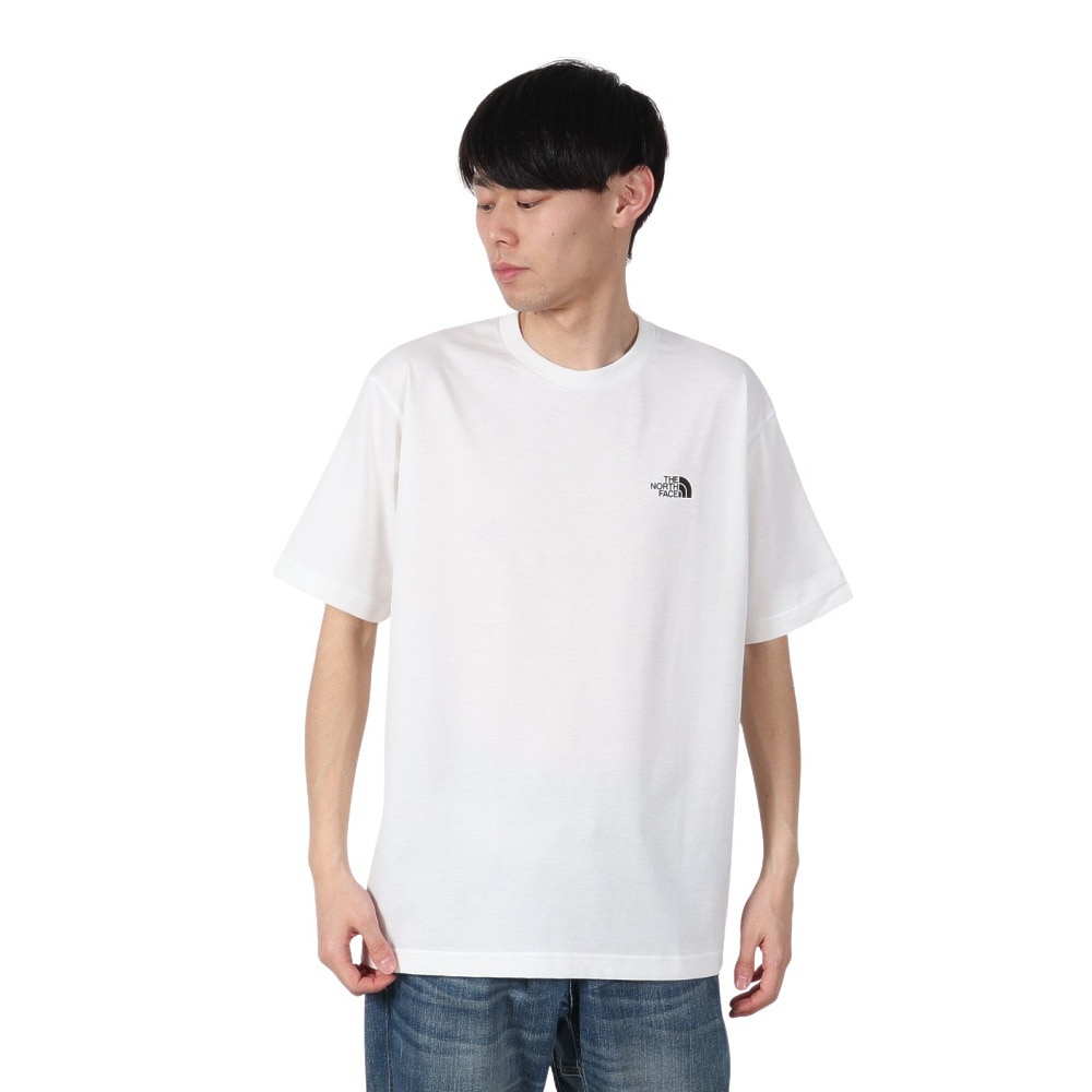 ザ・ノース・フェイス（THE NORTH FACE）（メンズ）半袖 バックスクエアロゴTシャツ NT32447 W2