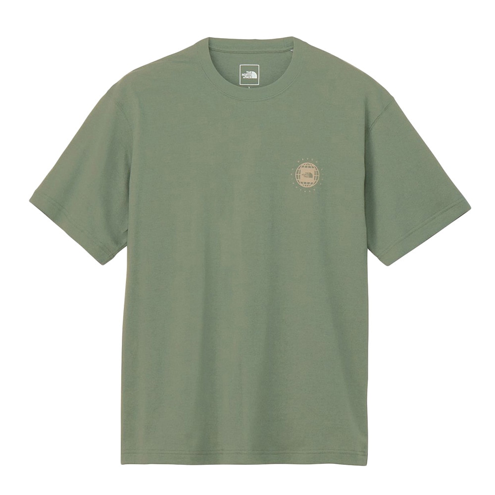 ザ・ノース・フェイス（THE NORTH FACE）（メンズ、レディース）ジオスクエアロゴ 半袖Tシャツ NT32541 DG
