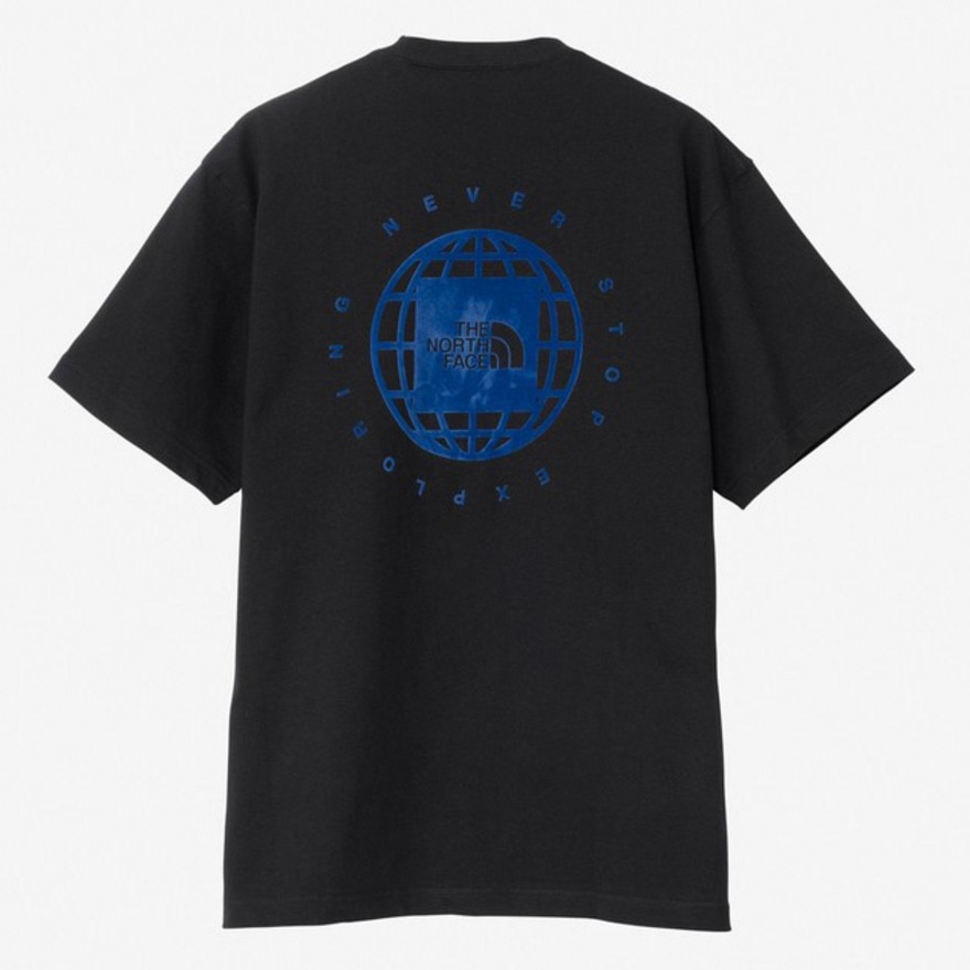 ザ・ノース・フェイス（THE NORTH FACE）（メンズ、レディース）ジオスクエアロゴ 半袖Tシャツ NT32541 K