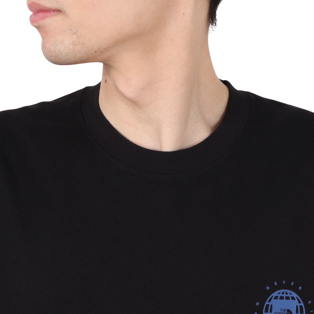 ザ・ノース・フェイス（THE NORTH FACE）（メンズ、レディース）ジオスクエアロゴ 半袖Tシャツ NT32541 K