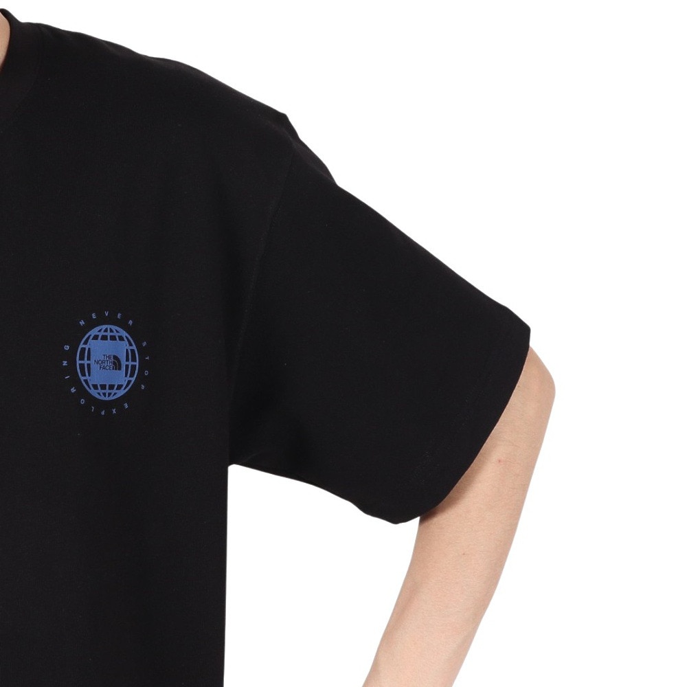 ザ・ノース・フェイス（THE NORTH FACE）（メンズ、レディース）ジオスクエアロゴ 半袖Tシャツ NT32541 K