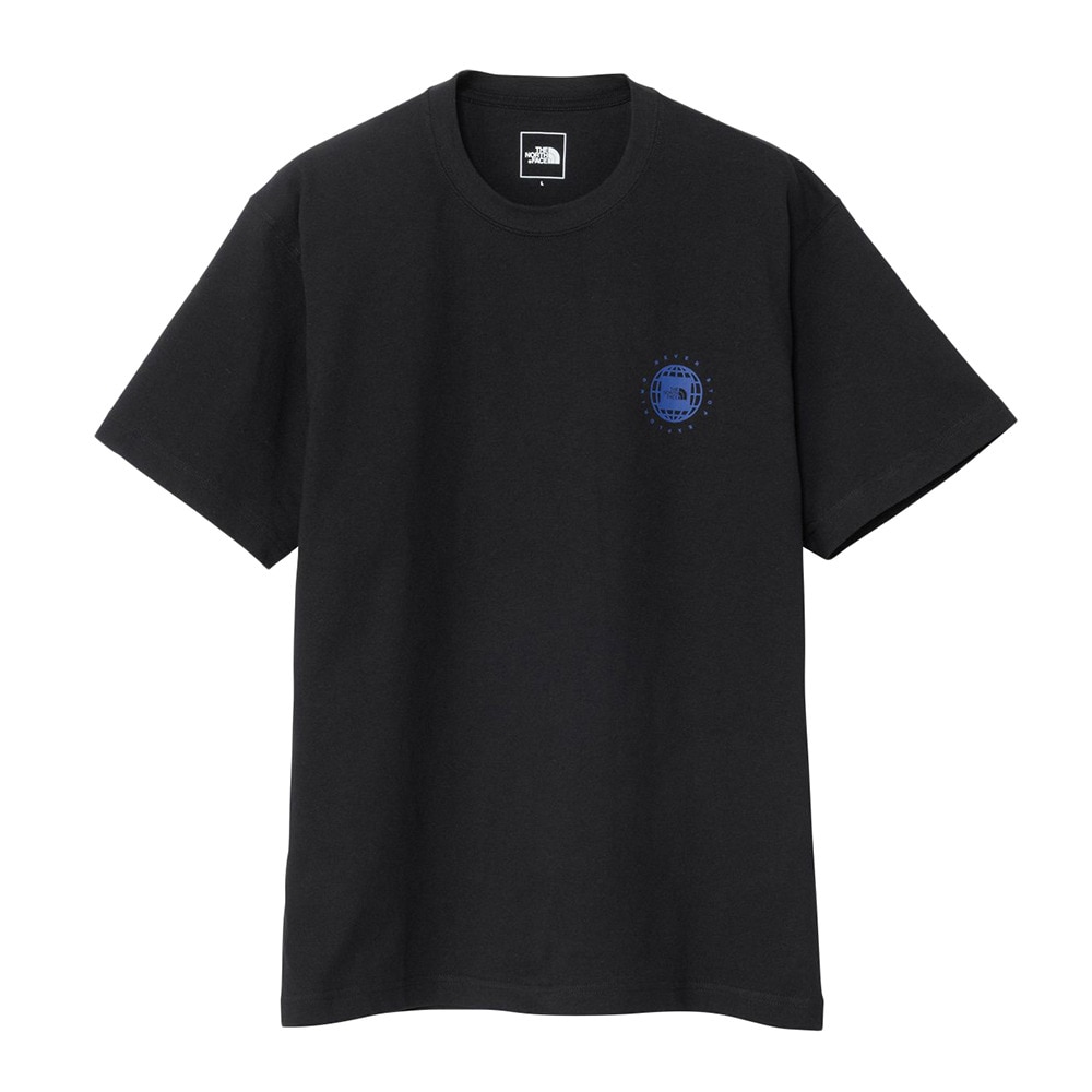 ザ・ノース・フェイス（THE NORTH FACE）（メンズ、レディース）ジオスクエアロゴ 半袖Tシャツ NT32541 K