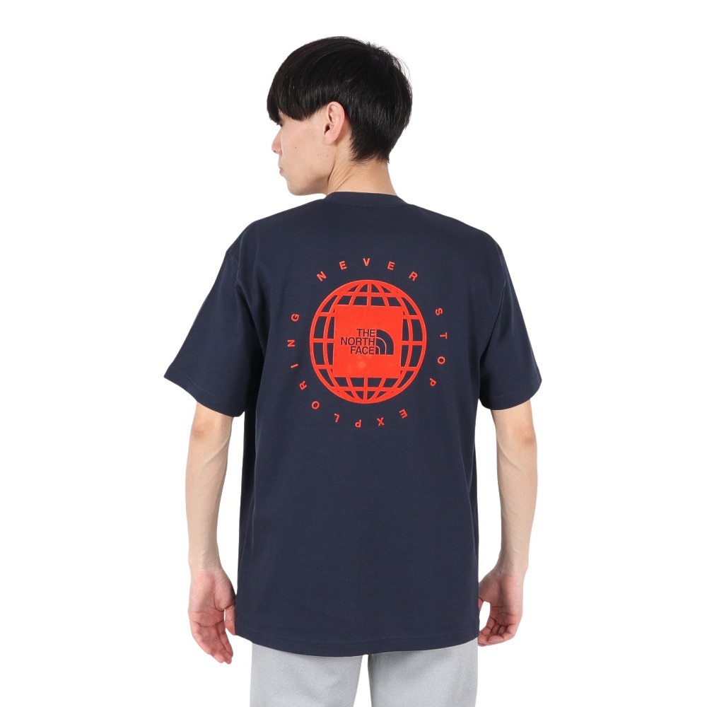 ザ・ノース・フェイス（THE NORTH FACE）（メンズ、レディース）ジオスクエアロゴ 半袖Tシャツ NT32541 UN