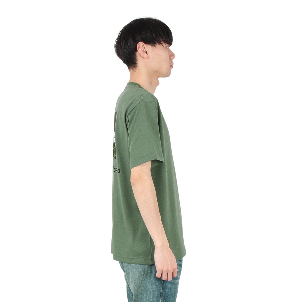ザ・ノース・フェイス（THE NORTH FACE）（メンズ）バックスクエア トラバースロゴ半袖Tシャツ NT32543 DG
