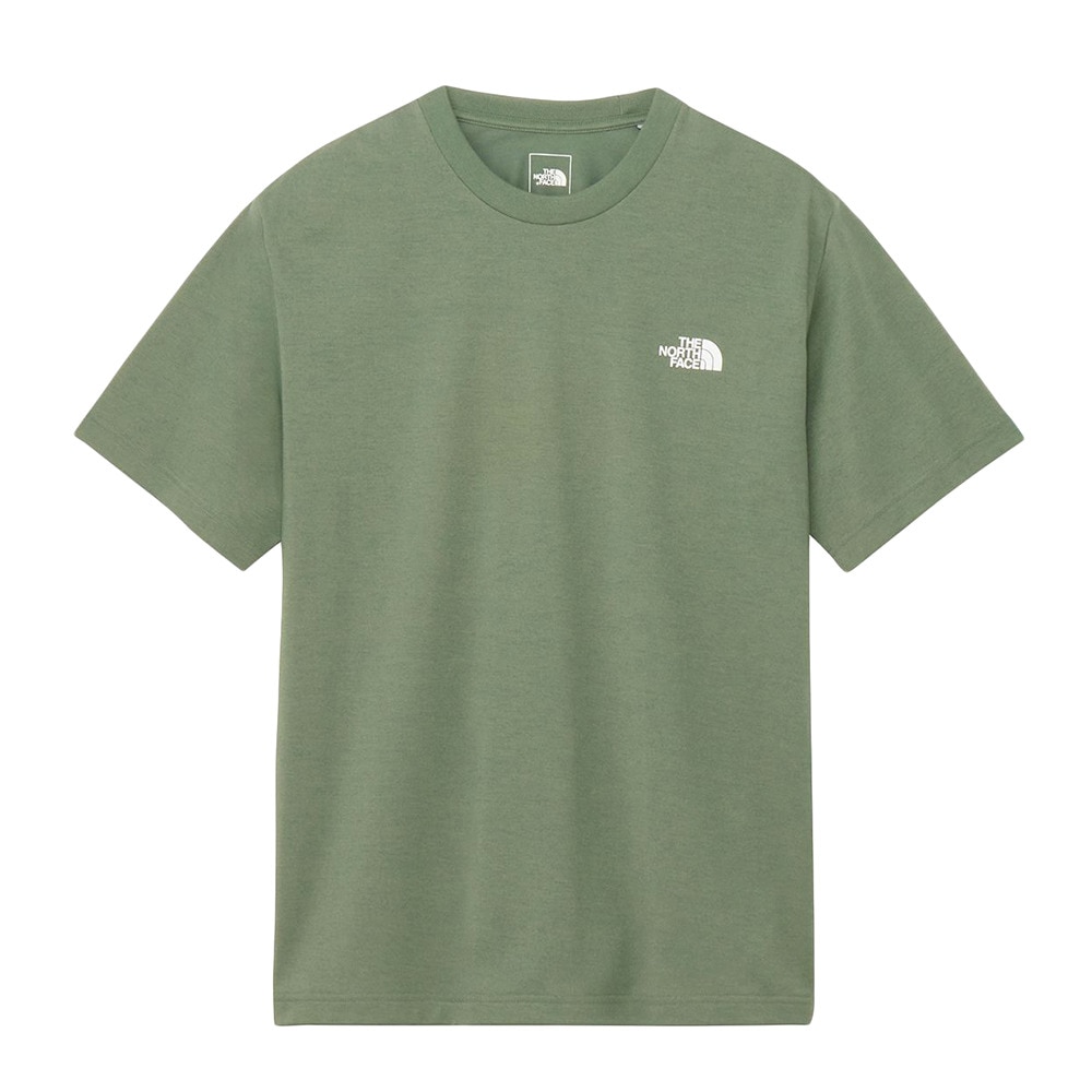 ザ・ノース・フェイス（THE NORTH FACE）（メンズ）バックスクエア トラバースロゴ半袖Tシャツ NT32543 DG