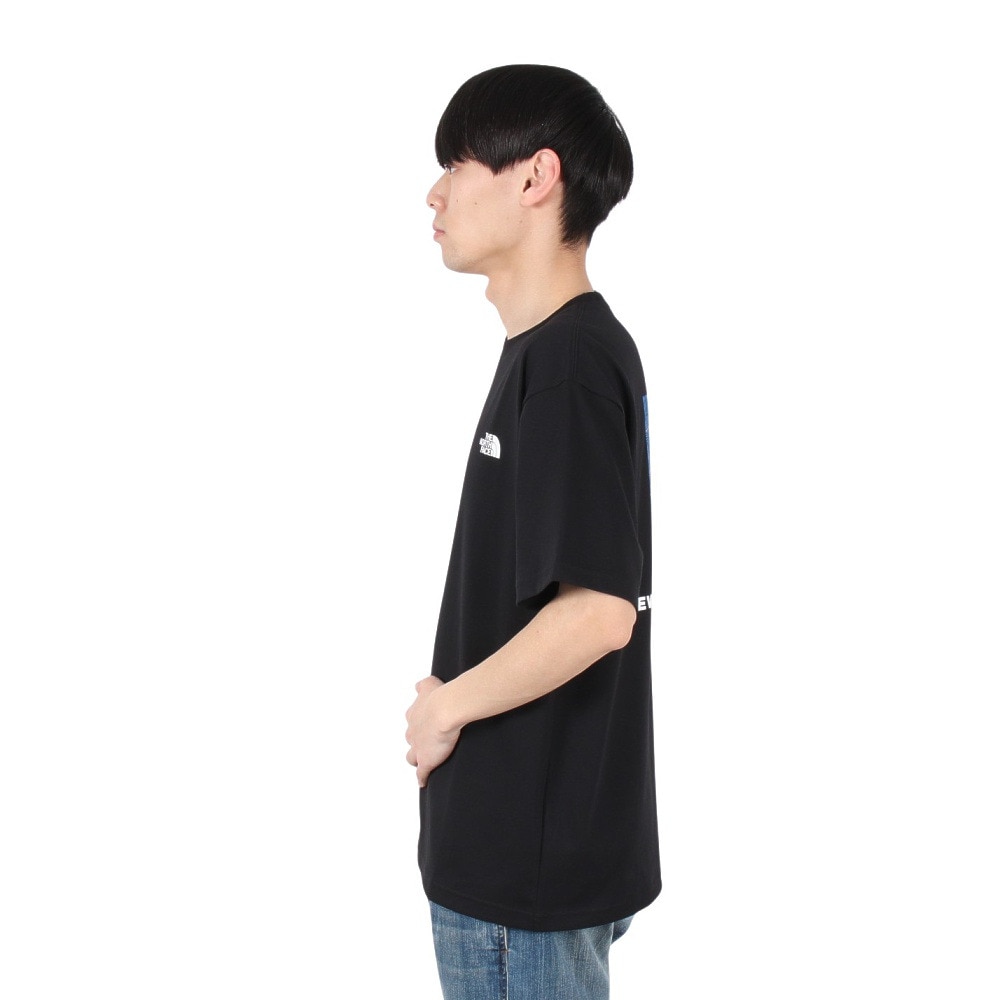 ザ・ノース・フェイス（THE NORTH FACE）（メンズ）バックスクエア トラバースロゴ半袖Tシャツ NT32543 K
