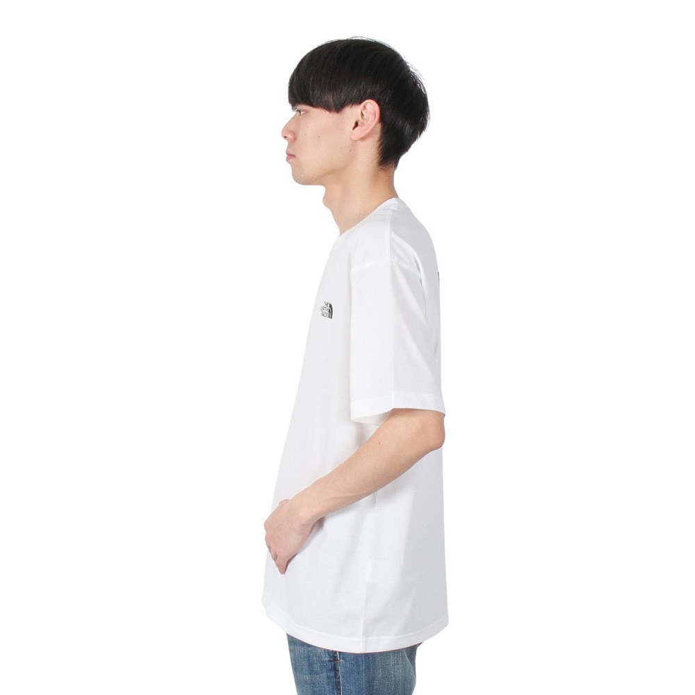 ザ・ノース・フェイス（THE NORTH FACE）（メンズ）バックスクエア トラバースロゴ半袖Tシャツ NT32543 W