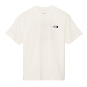 (メンズ)バックスクエア トラバースロゴ半袖Tシャツ NT32543 W