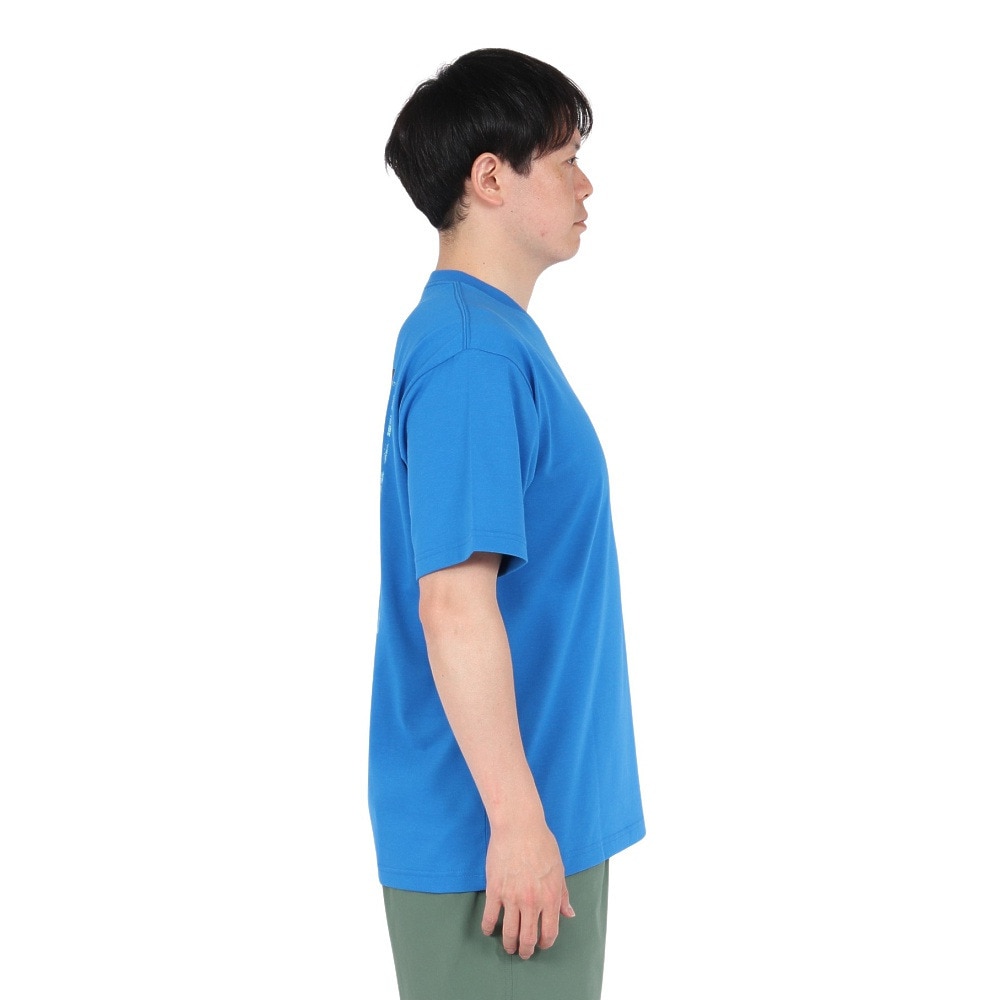 ザ・ノース・フェイス（THE NORTH FACE）（メンズ、レディース）半袖Tシャツ ショートスリーブフラッシュドライセブンサミットグラフィックティー NT32544 HB ブルー