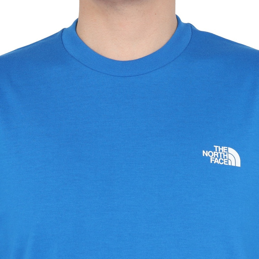 ザ・ノース・フェイス（THE NORTH FACE）（メンズ、レディース）半袖Tシャツ ショートスリーブフラッシュドライセブンサミットグラフィックティー NT32544 HB ブルー