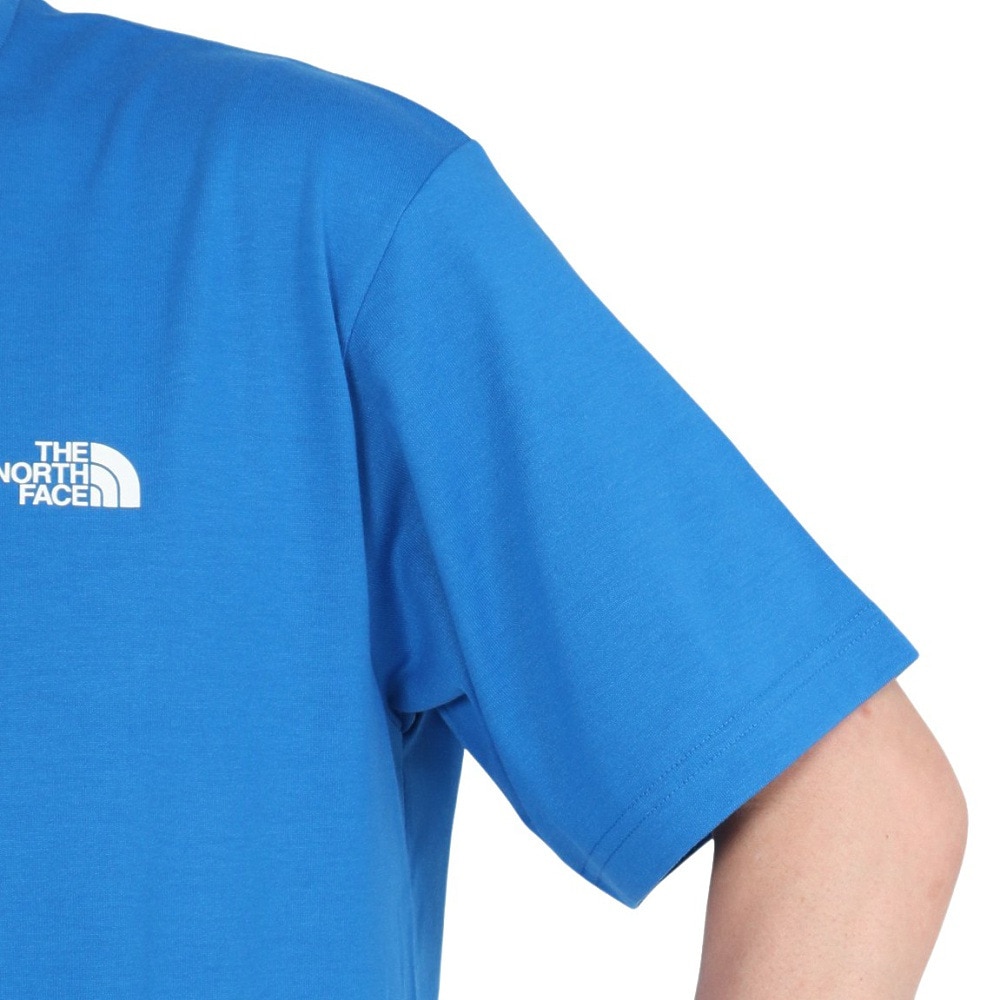 ザ・ノース・フェイス（THE NORTH FACE）（メンズ、レディース）半袖Tシャツ ショートスリーブフラッシュドライセブンサミットグラフィックティー NT32544 HB ブルー
