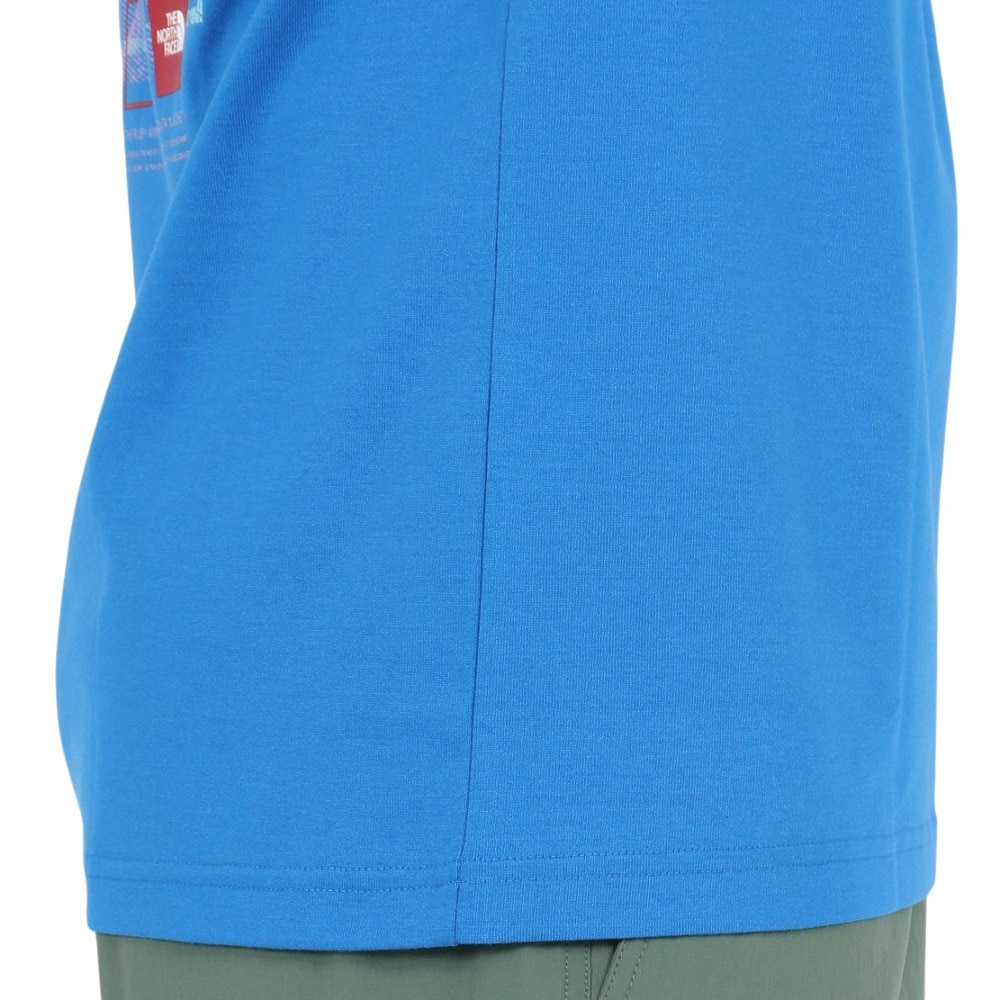 ザ・ノース・フェイス（THE NORTH FACE）（メンズ、レディース）半袖Tシャツ ショートスリーブフラッシュドライセブンサミットグラフィックティー NT32544 HB ブルー