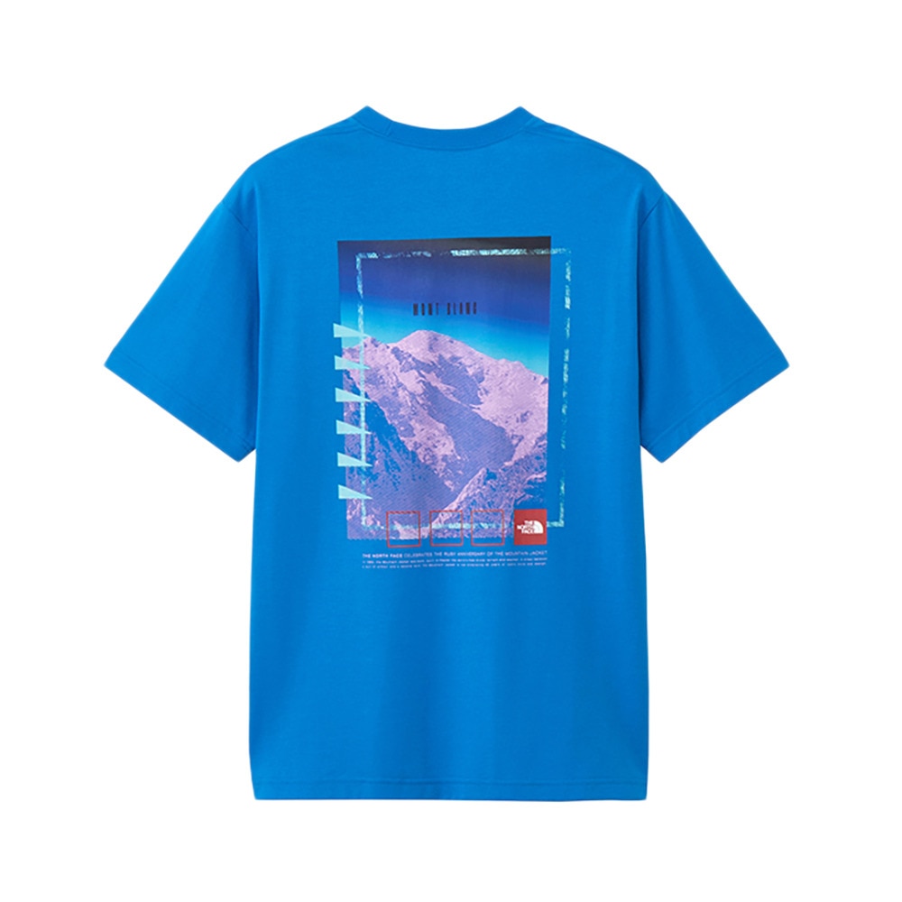 ザ・ノース・フェイス（THE NORTH FACE）（メンズ、レディース）半袖Tシャツ ショートスリーブフラッシュドライセブンサミットグラフィックティー NT32544 HB ブルー