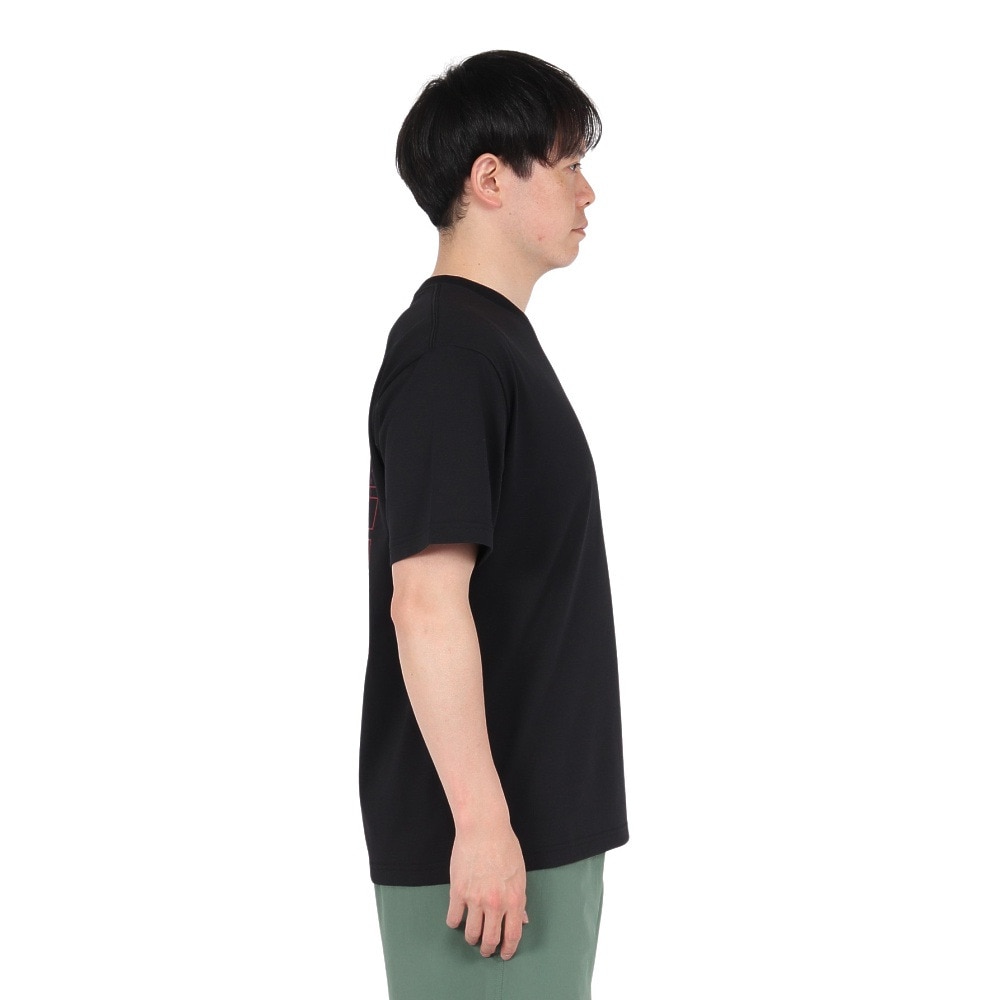 ザ・ノース・フェイス（THE NORTH FACE）（メンズ、レディース）半袖Tシャツ ショートスリーブフラッシュドライセブンサミットグラフィックティー NT32544 K ブラック
