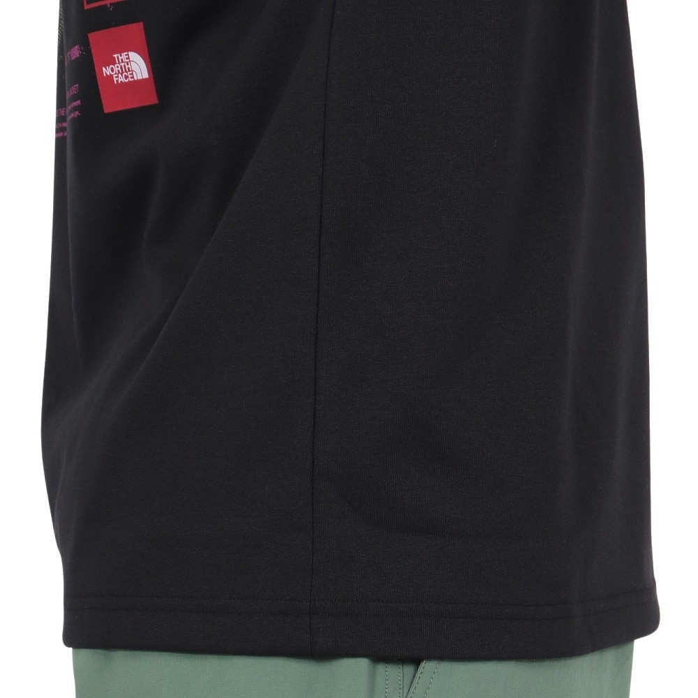 ザ・ノース・フェイス（THE NORTH FACE）（メンズ、レディース）半袖Tシャツ ショートスリーブフラッシュドライセブンサミットグラフィックティー NT32544 K ブラック