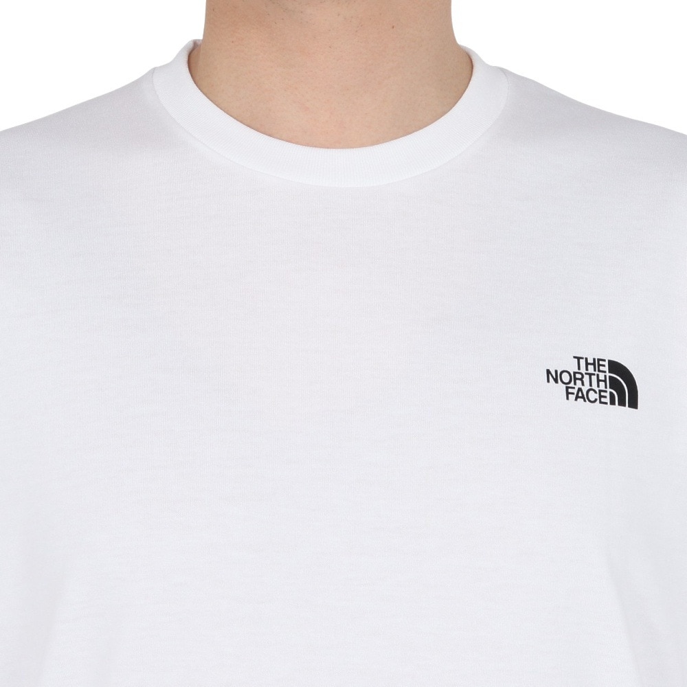 ザ・ノース・フェイス（THE NORTH FACE）（メンズ、レディース）半袖Tシャツ ショートスリーブフラッシュドライセブンサミットグラフィックティー NT32544 W ホワイト