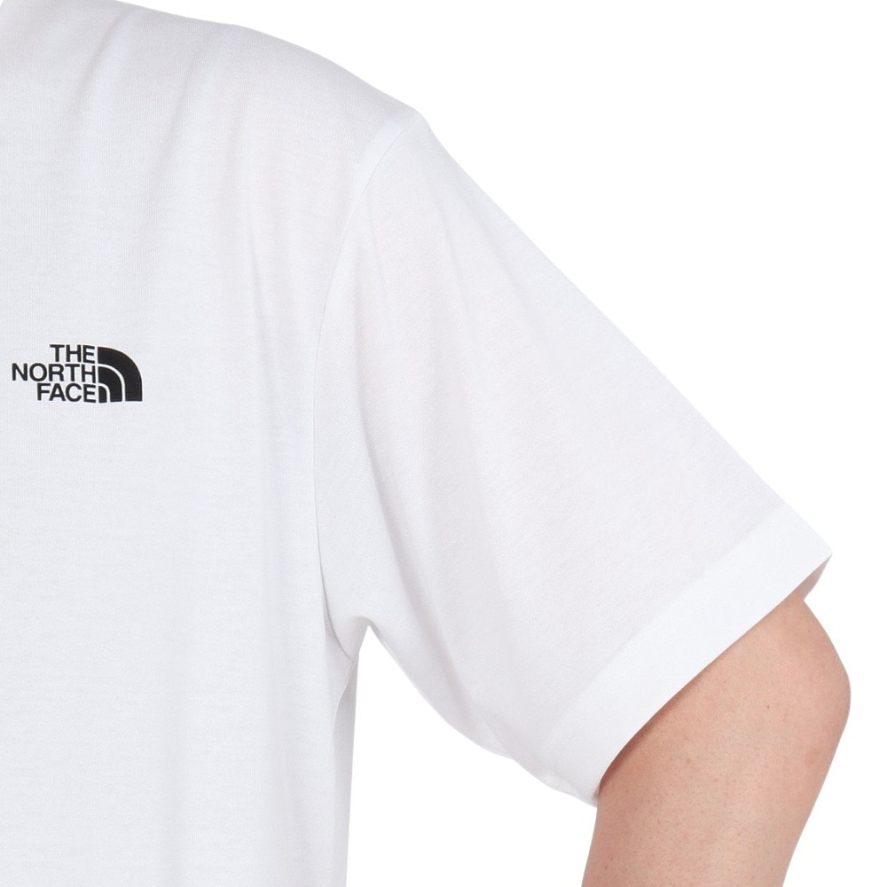 ザ・ノース・フェイス（THE NORTH FACE）（メンズ、レディース）半袖Tシャツ ショートスリーブフラッシュドライセブンサミットグラフィックティー NT32544 W ホワイト