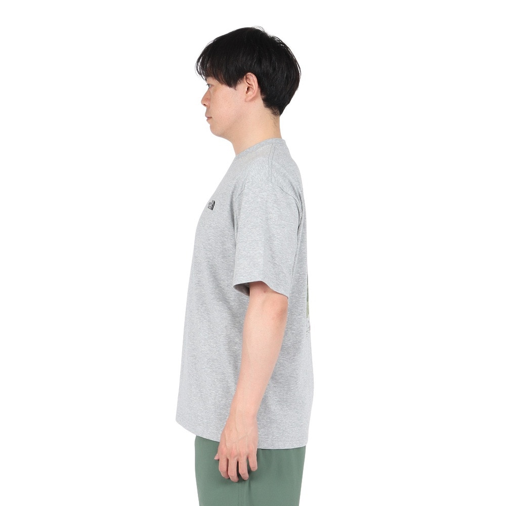 ザ・ノース・フェイス（THE NORTH FACE）（メンズ、レディース）半袖Tシャツ ショートスリーブフラッシュドライセブンサミットグラフィックティー NT32544 Z グレー