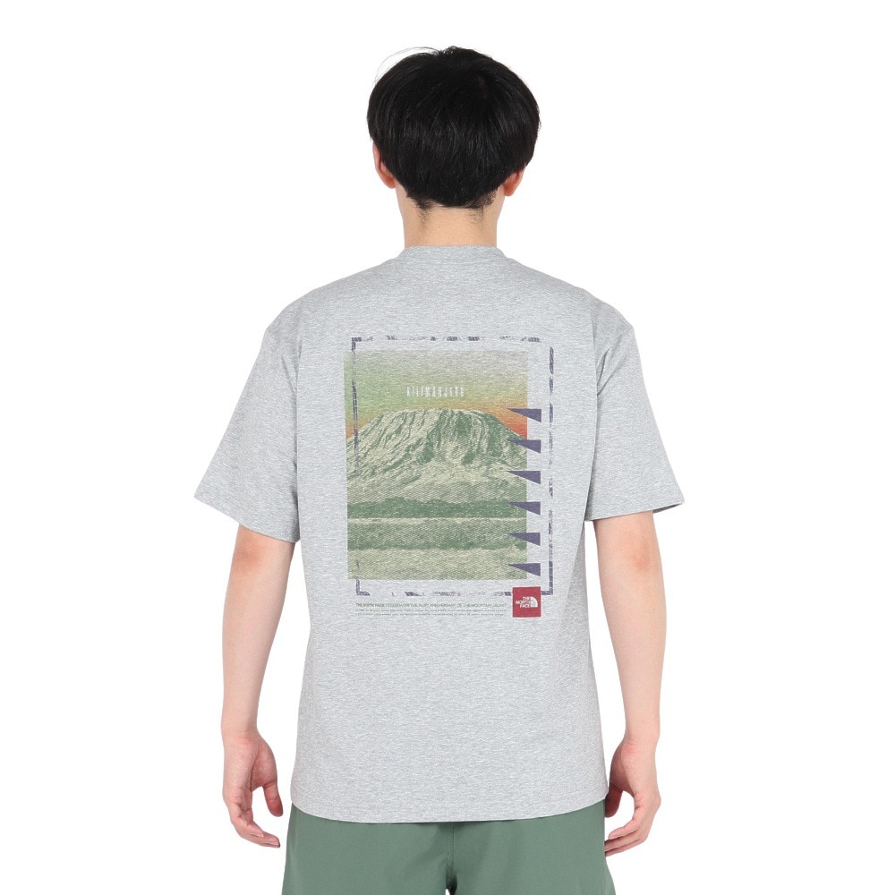 ザ・ノース・フェイス（THE NORTH FACE）（メンズ、レディース）半袖Tシャツ ショートスリーブフラッシュドライセブンサミットグラフィックティー NT32544 Z グレー